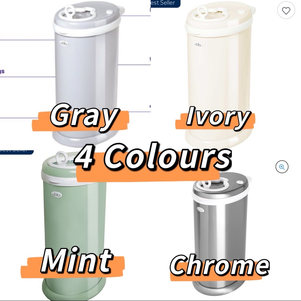 Brand new Ubbi Steel Odor Locking Diaper 4 colors choices